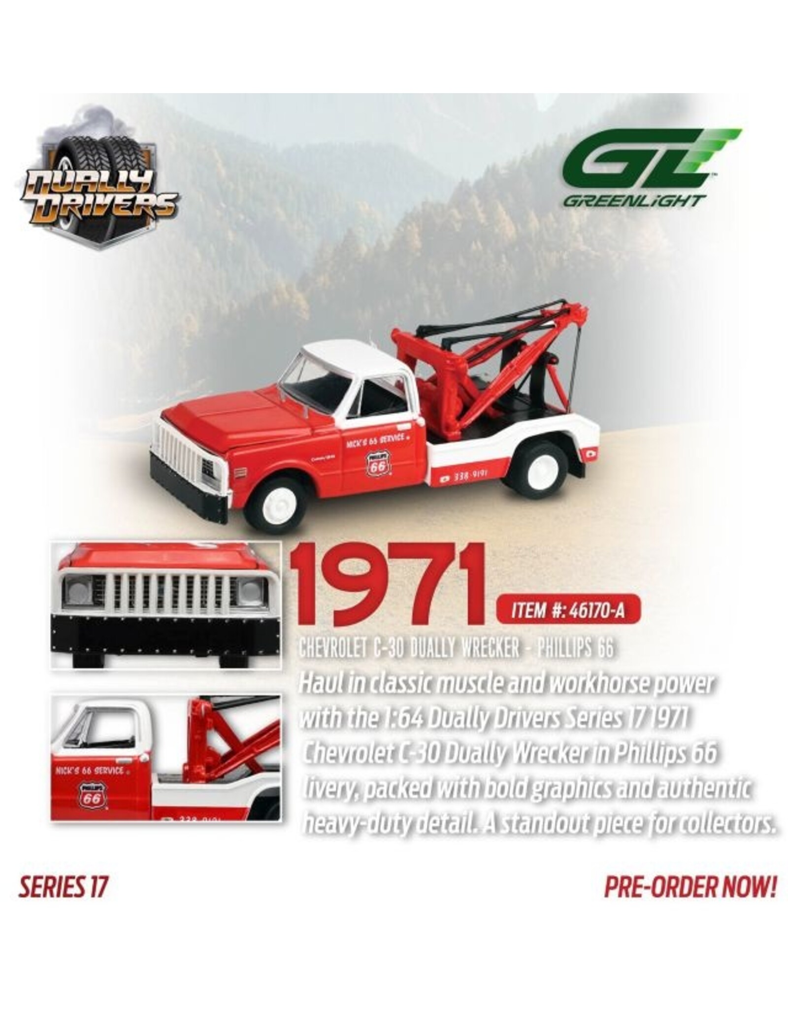 Chevrolet Chevrolet C-30 Dually Wrecker(Phillips 66)red(1971)