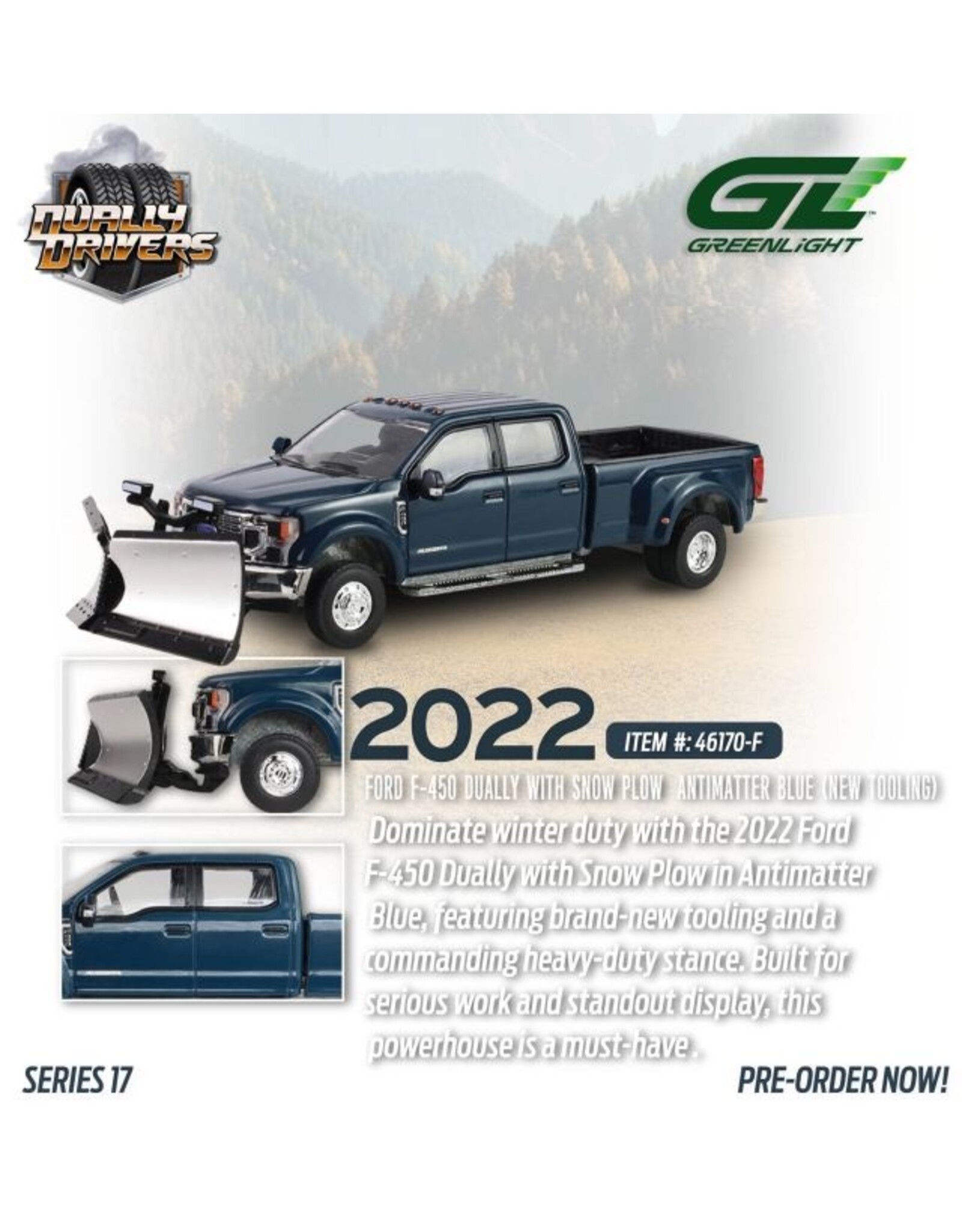 Ford USA Ford F-450 Dually w.snow plom(antimatter blue)2022