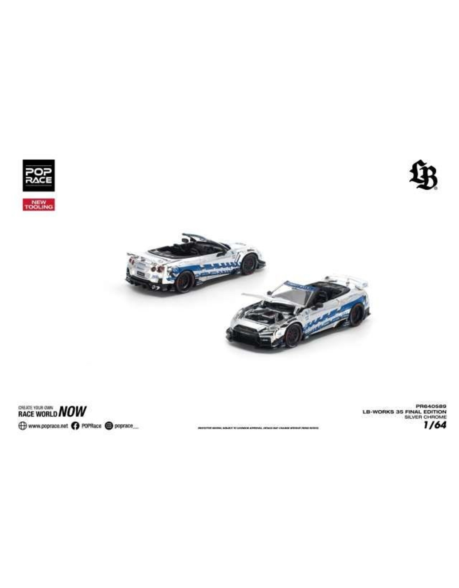 Mazda Motor corporation LB Works 35 Final Edition(silver/blue chrome)