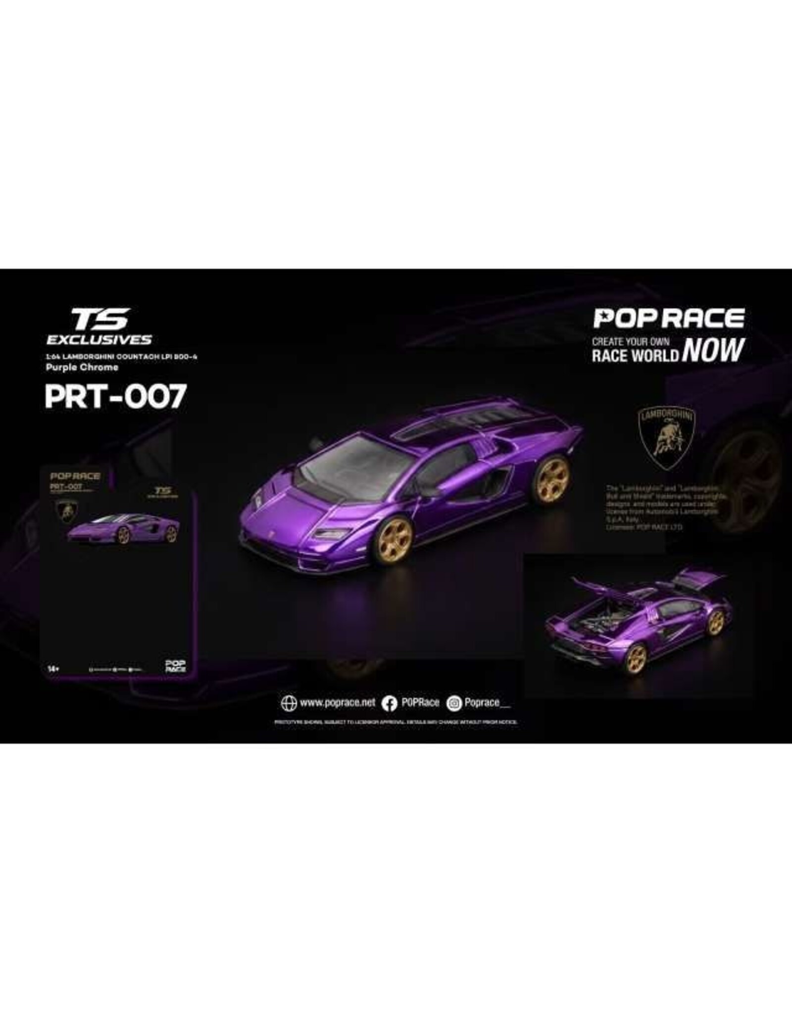 Lamborghini Lamborghini Countach LP800-4(purple chrome)TSE