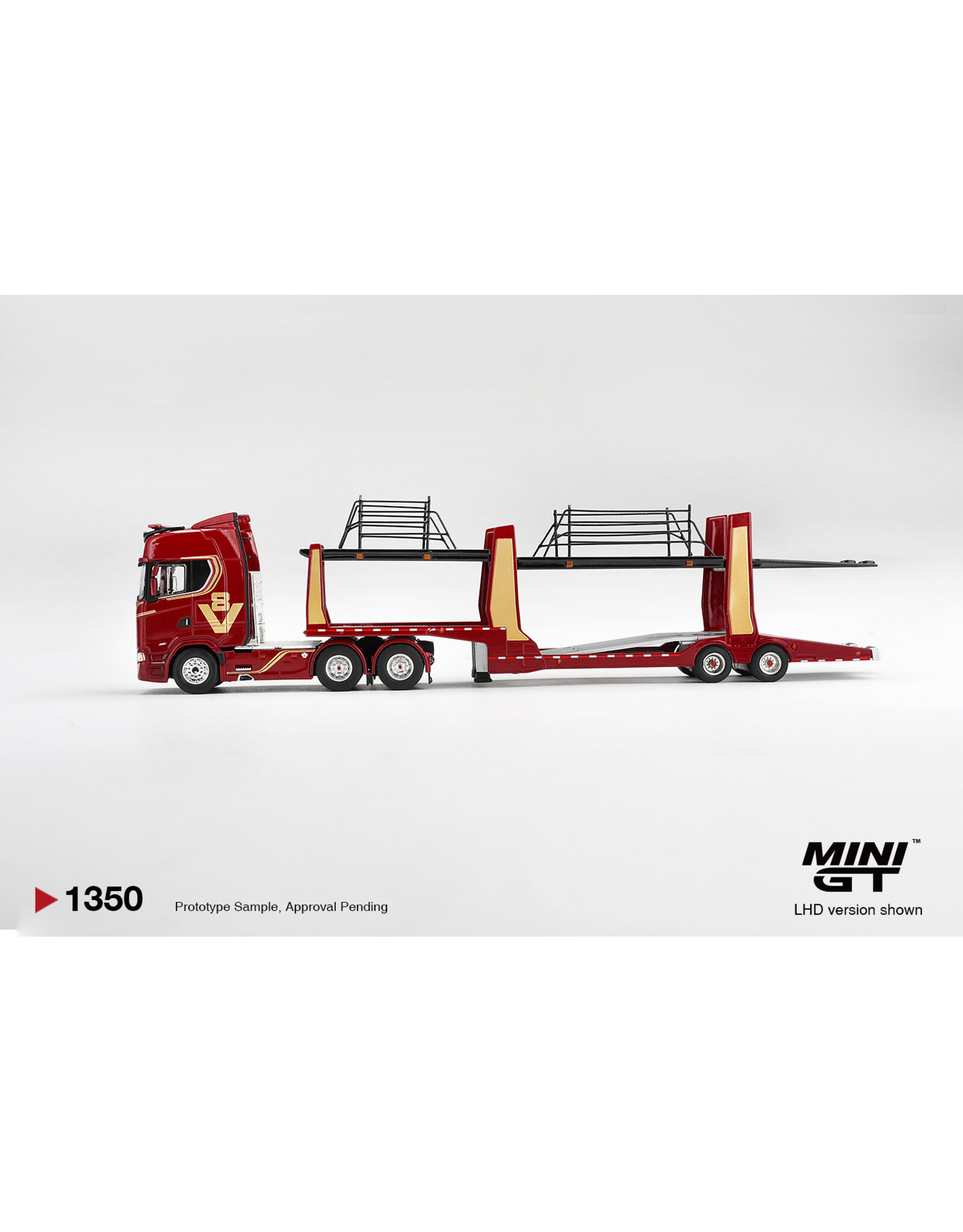 Scania Scania 770S A6x4NA Car Transporter V8(50the anniversary + car transporter)red)