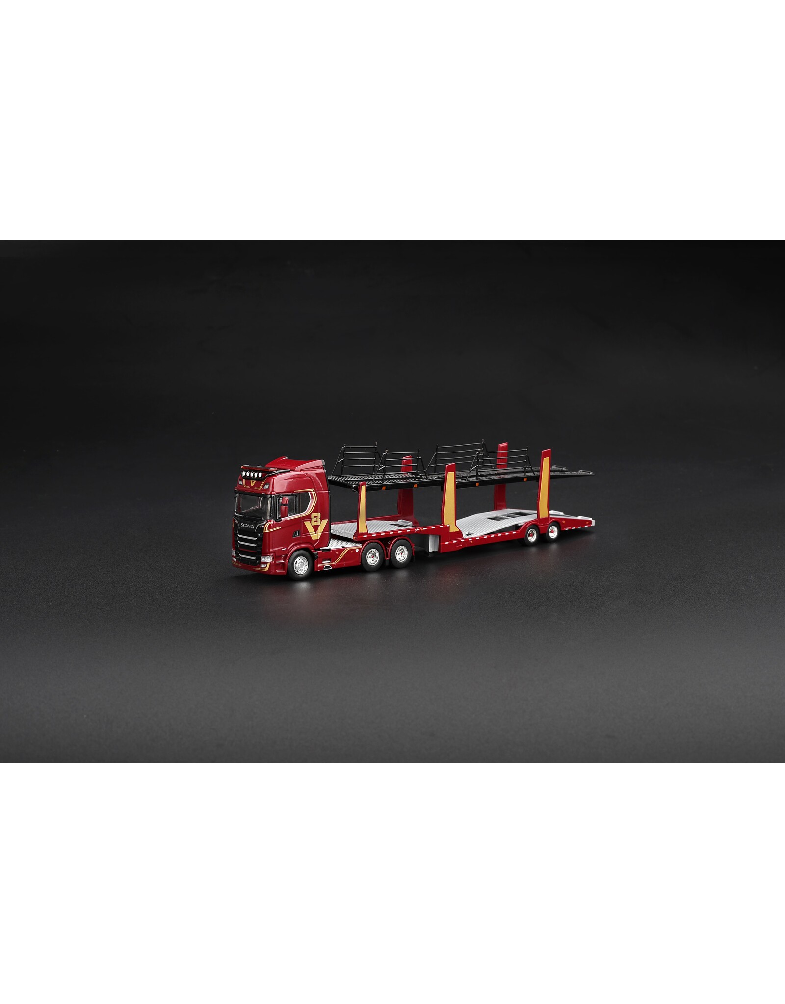 Scania Scania 770S A6x4NA Car Transporter V8(50the anniversary + car transporter)red)