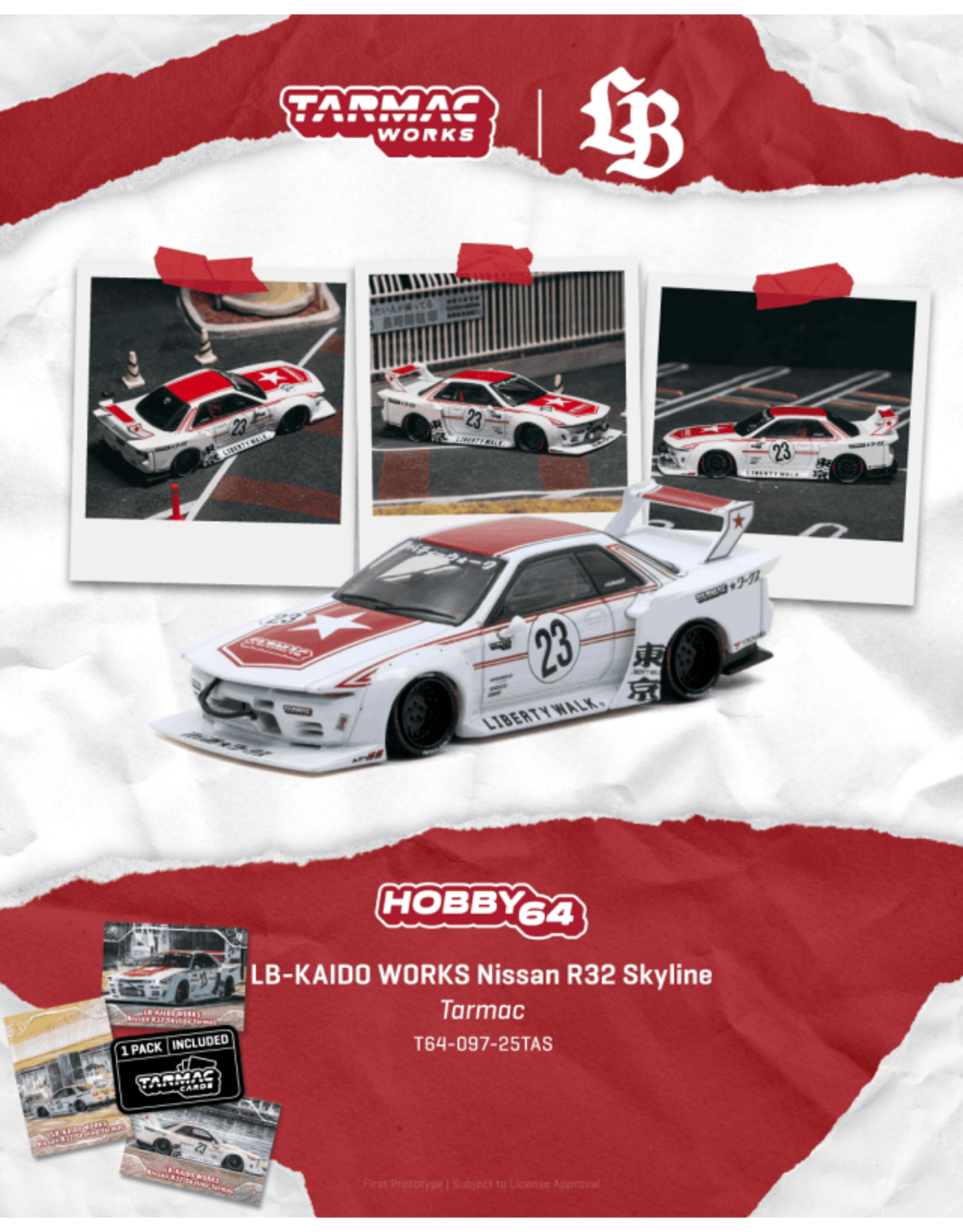 Nissan by Liberty Walk Nissan Skyline(R32)#23 LB-Kaido Works Tarmac(2025)