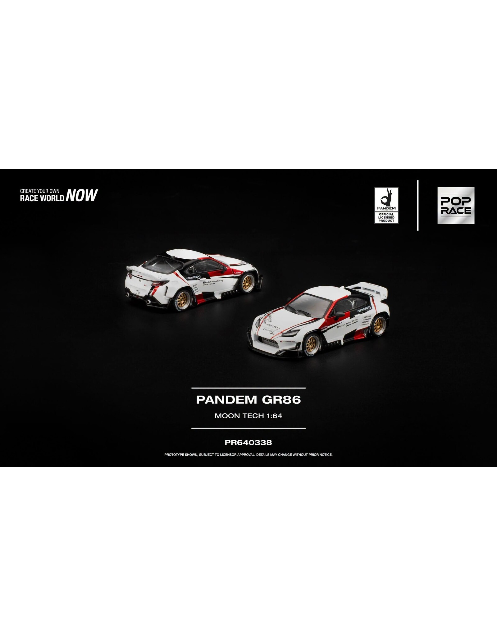 toyota Pandem GR86 "Moontech" (white/red)