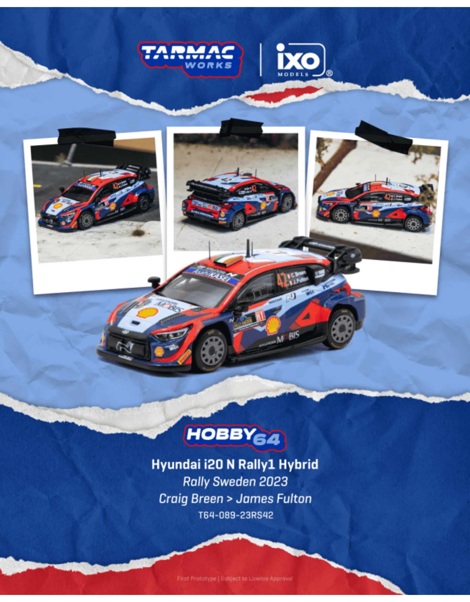 Hyundai Hyundai I20N Rally1 Hybrid #42(Craig Breen)Rally Sweden 2023