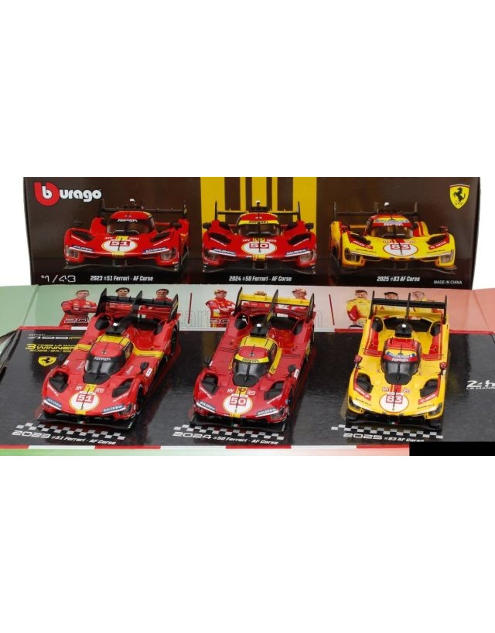Ferrari Ferrari set(3x 499P)Winners Le Mans 24h