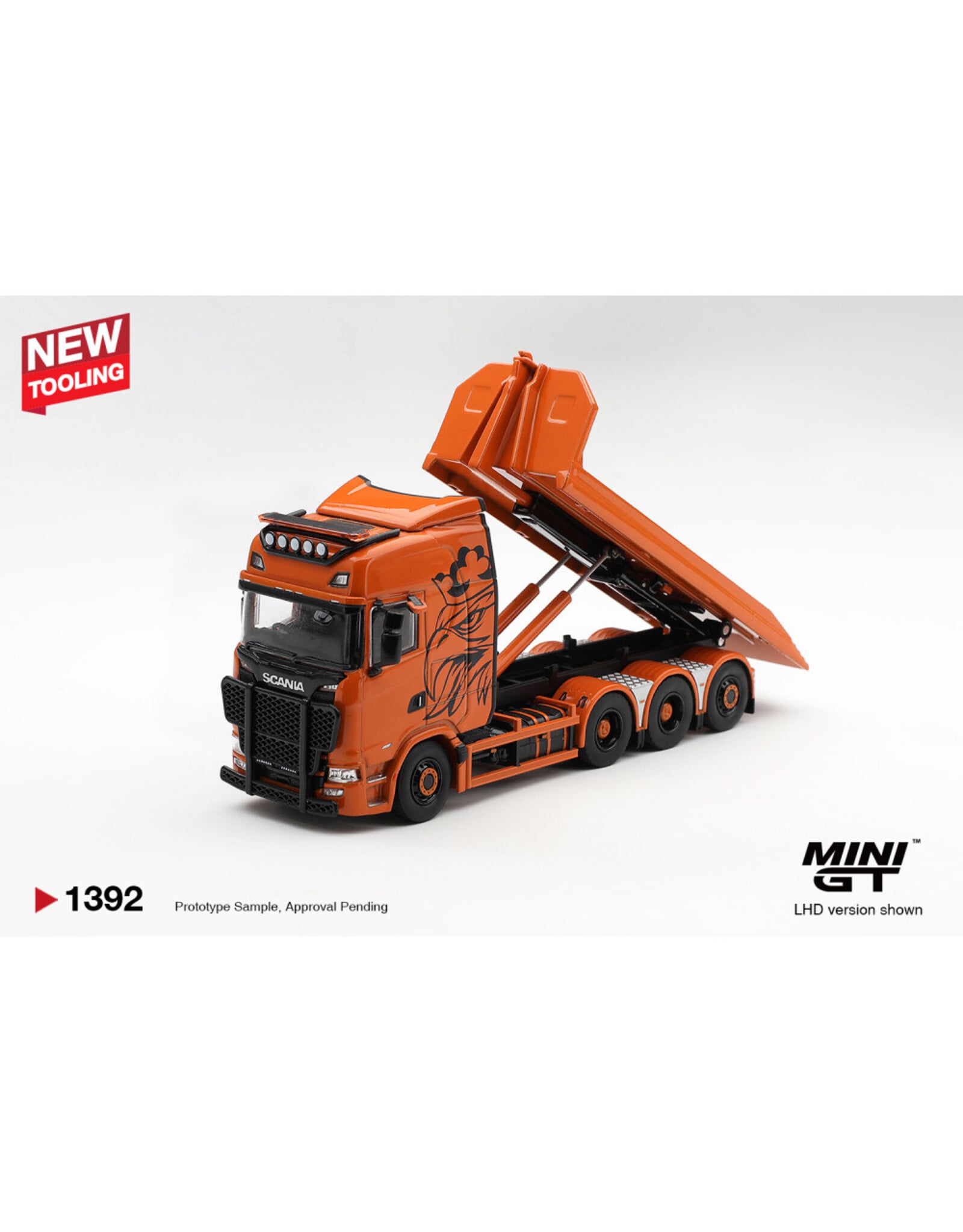 Scania Scania 770S B8X-4NA hooklift flatbed(orange)2025