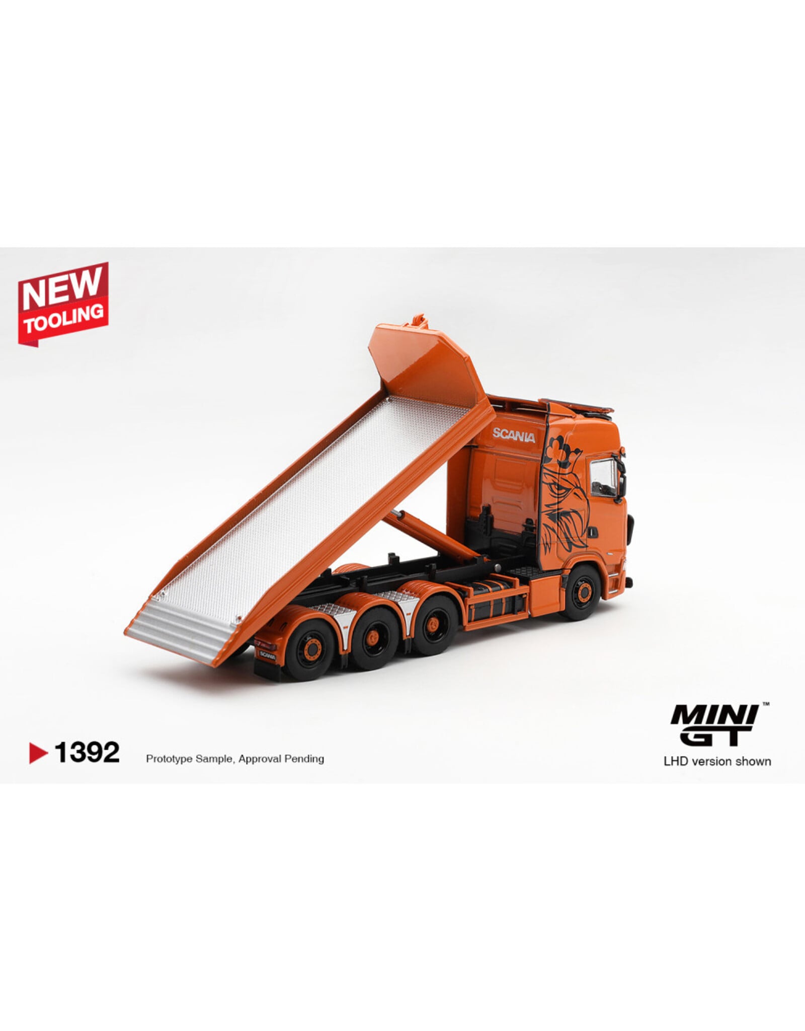 Scania Scania 770S B8X-4NA hooklift flatbed(orange)2025