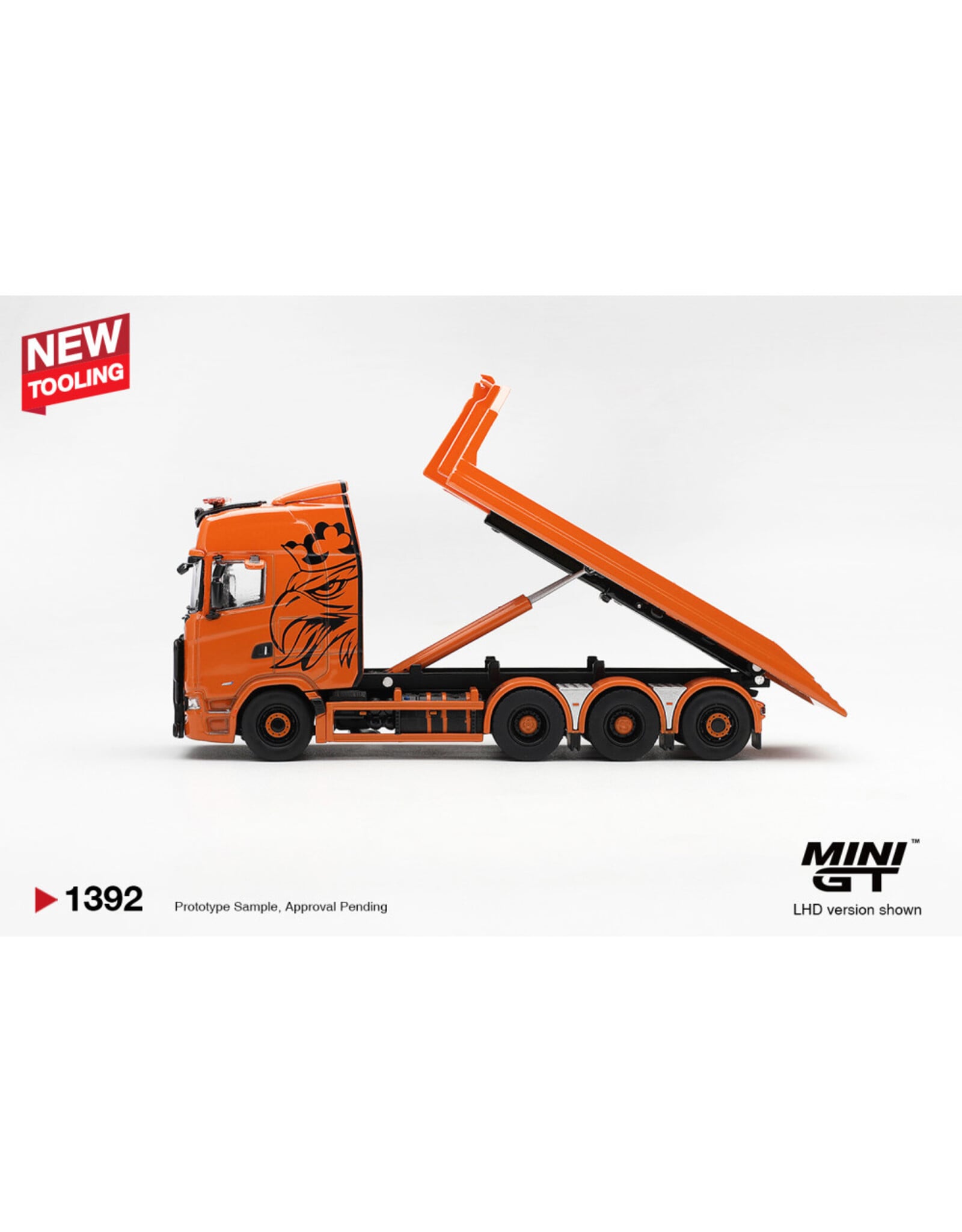 Scania Scania 770S B8X-4NA hooklift flatbed(orange)2025