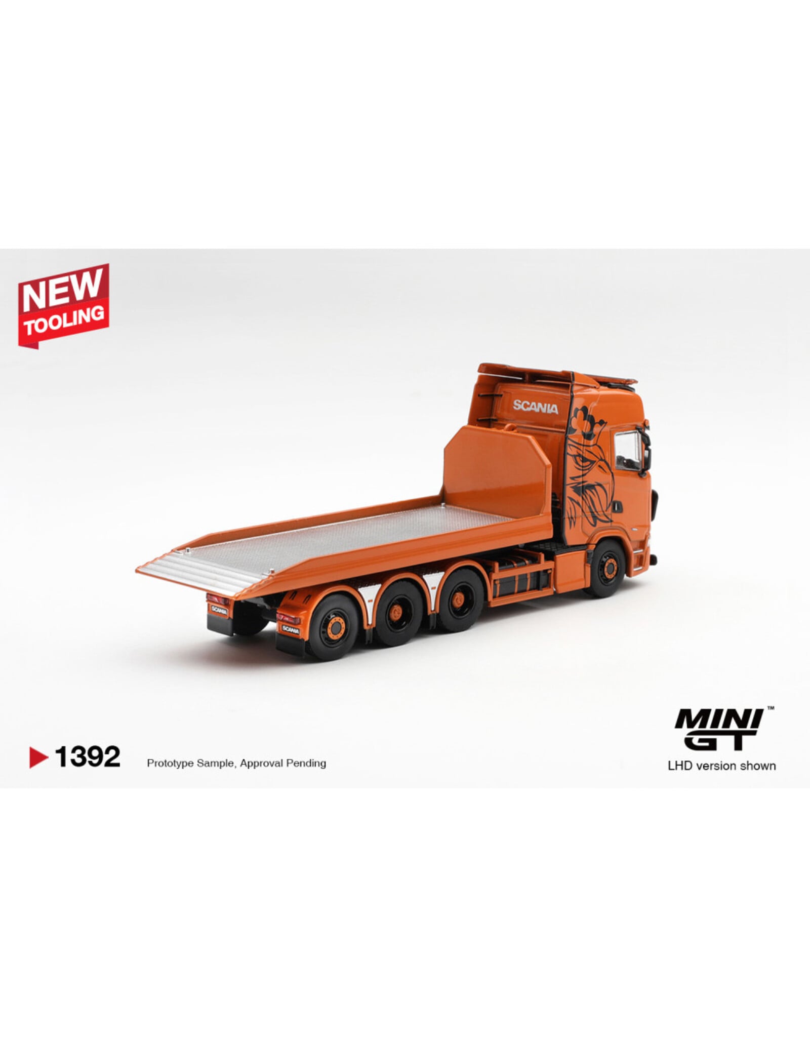 Scania Scania 770S B8X-4NA hooklift flatbed(orange)2025