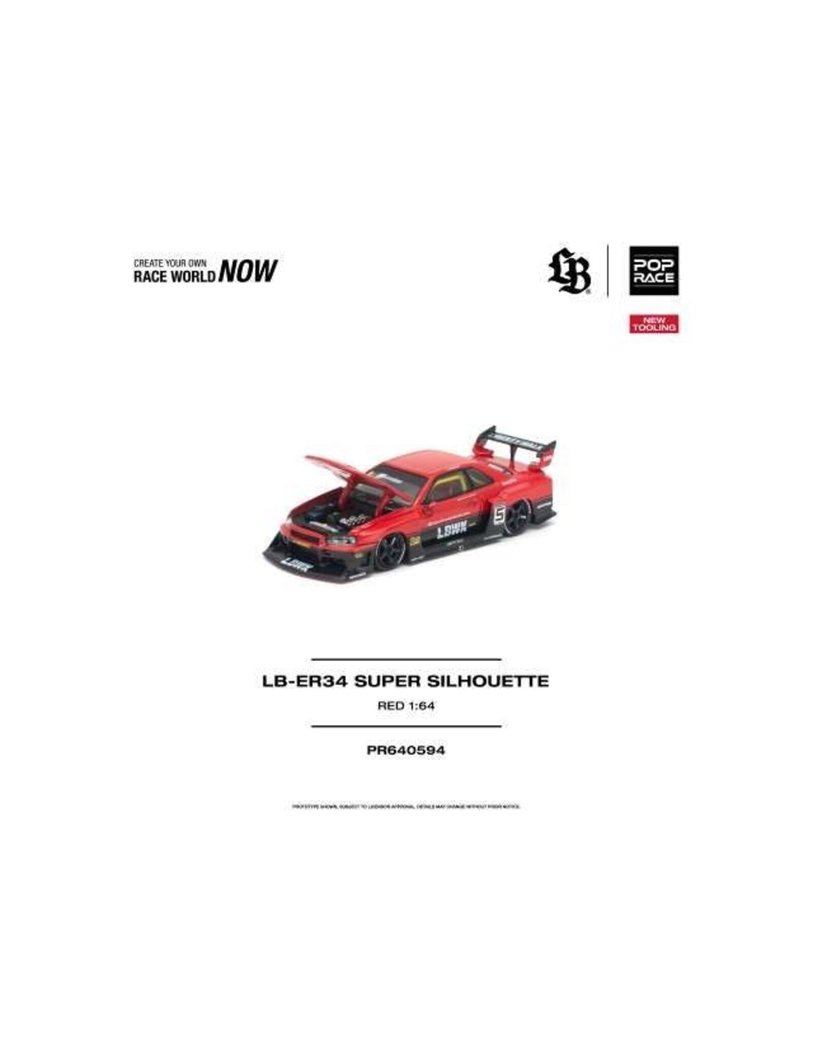 Nissan by Liberty Walk LB-ER34 Super Silhouette "LBWK" (red)#5
