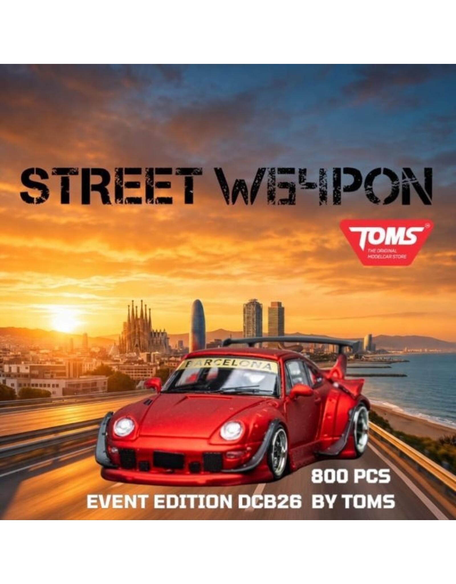 Porsche by RWB 993 Tom x Diecast Con Barcelona 2026 Event Edition(red)