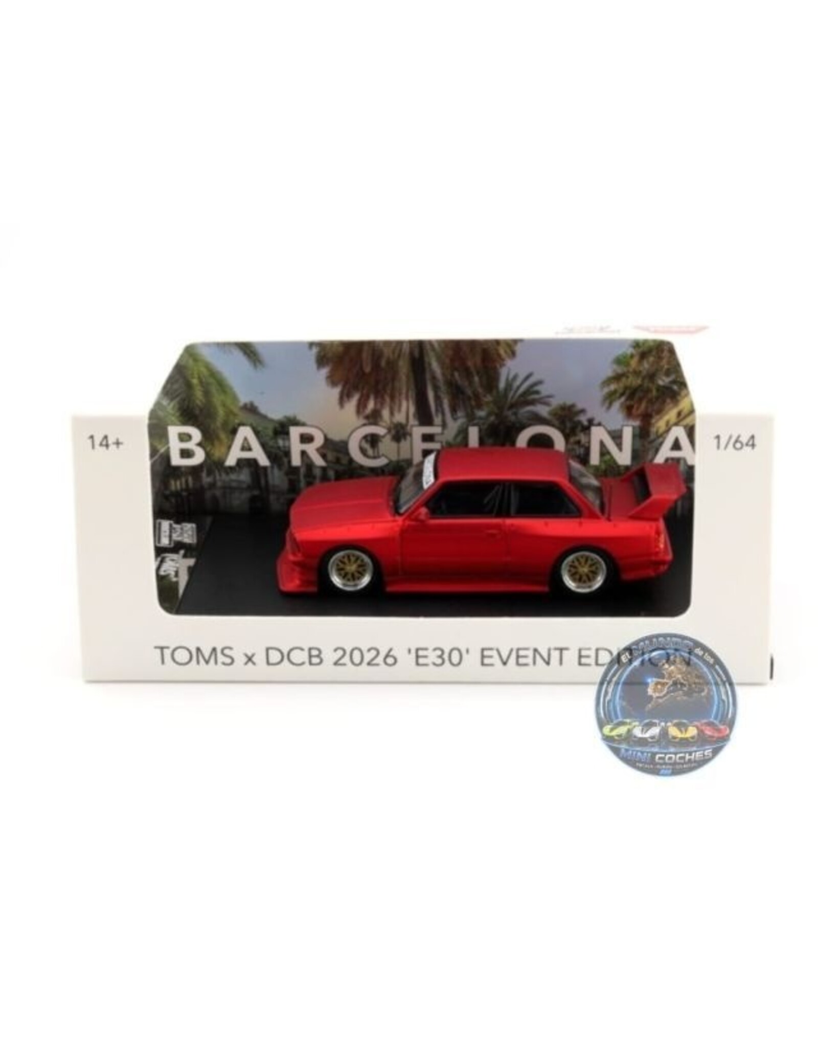 BMW E30 Toms x Diecast Con Barcelona Event Edition(matte red)