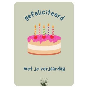 Kaart - Gefeliciteerd met je verjaardag Kaart - Gefeliciteerd met je verjaardag