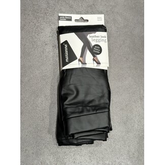 Legging Marianne leatherlook zwart glimmend