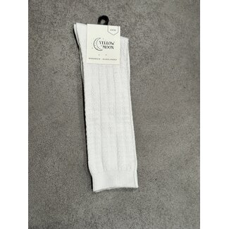 Yellowmoon kniekous white kabel print