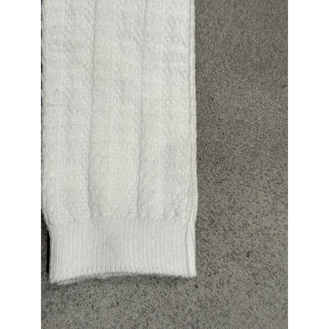 Yellowmoon kniekous white kabel print