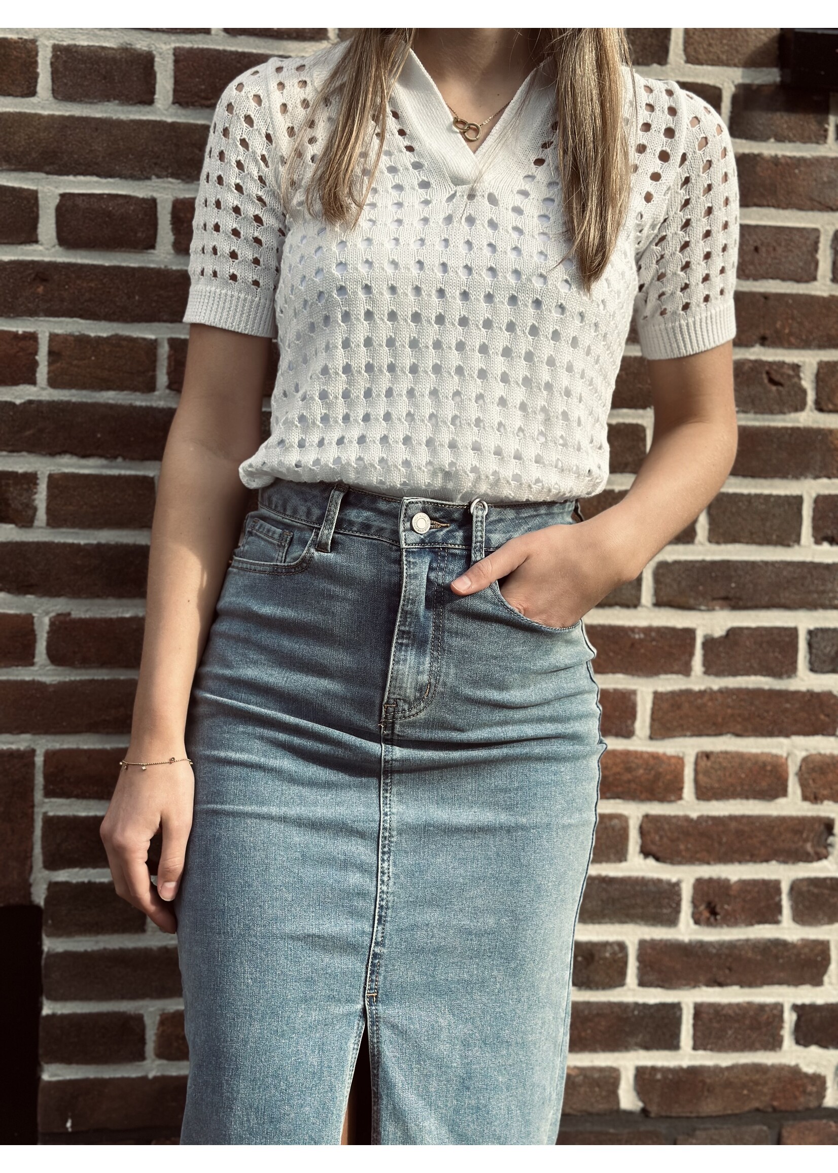 Odette top offwhite