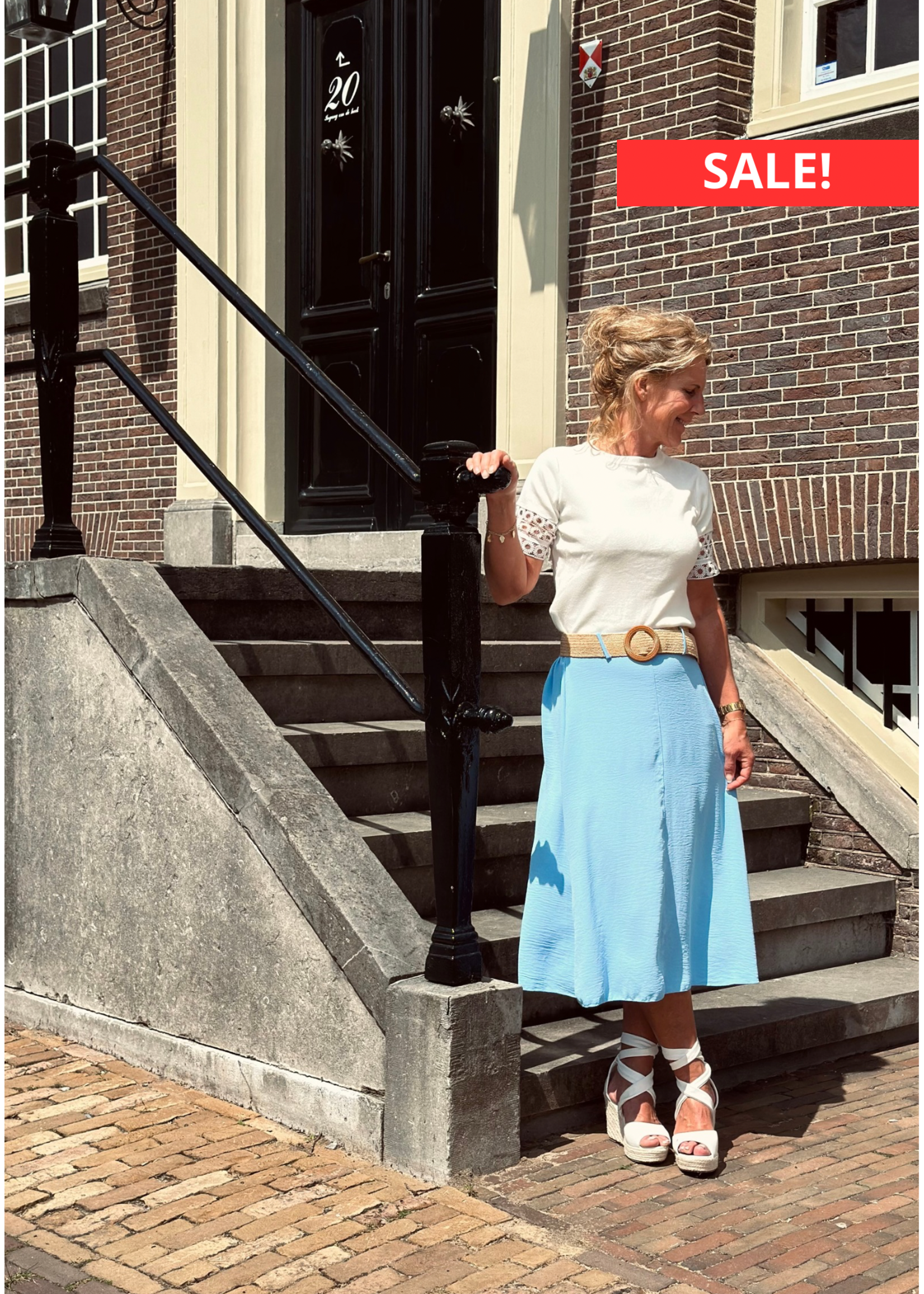 Josien skirt light blue One Size