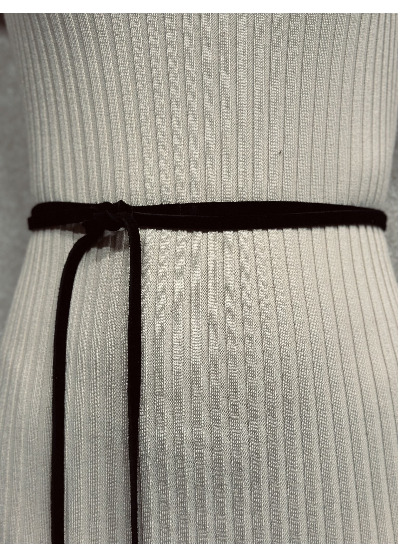 Valerie wrap belt black suede One Size