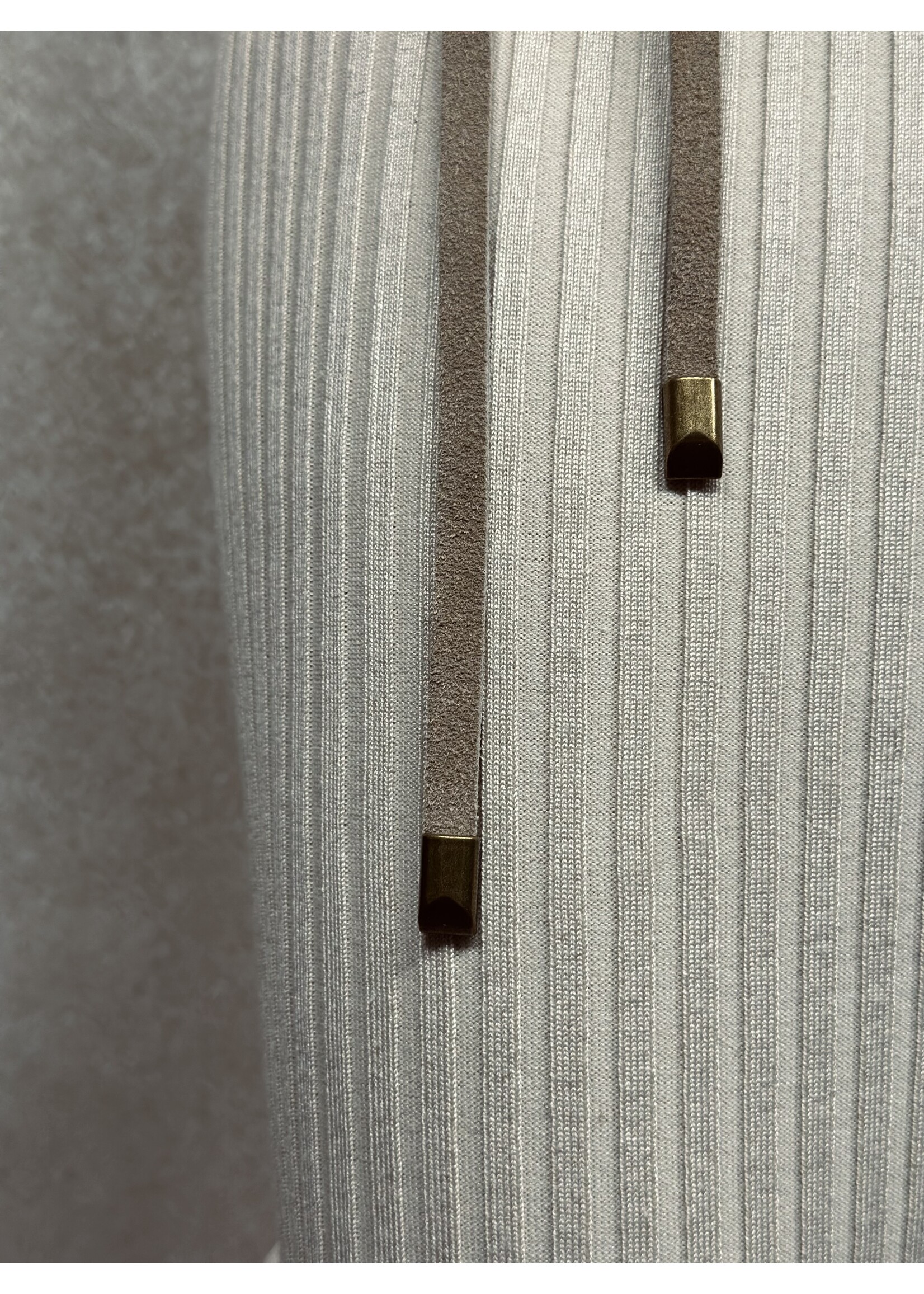 Valerie wrap belt taupe suede One Size