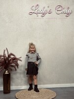 Suus top black/white stripes