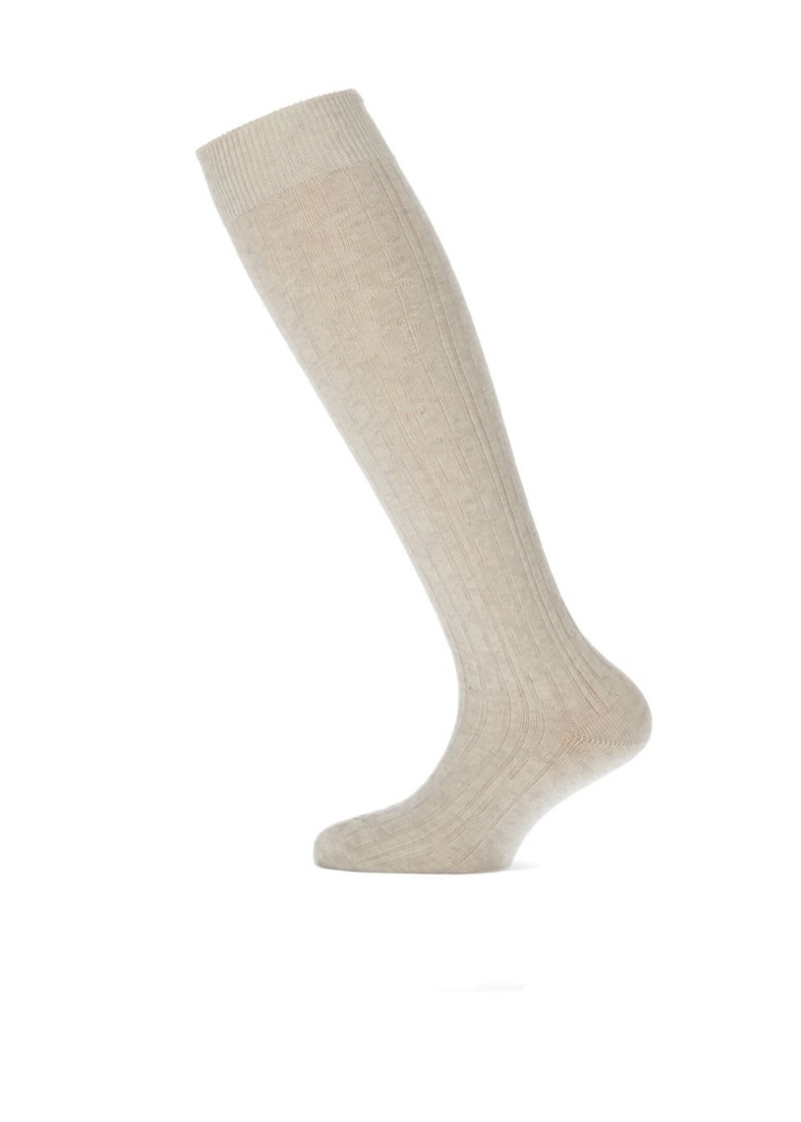 Yellowmoon kniekous beige ribbel