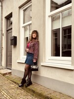 Yarel denim skirt blue