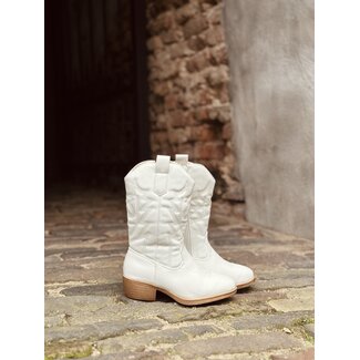 Livia high cowboy boots white