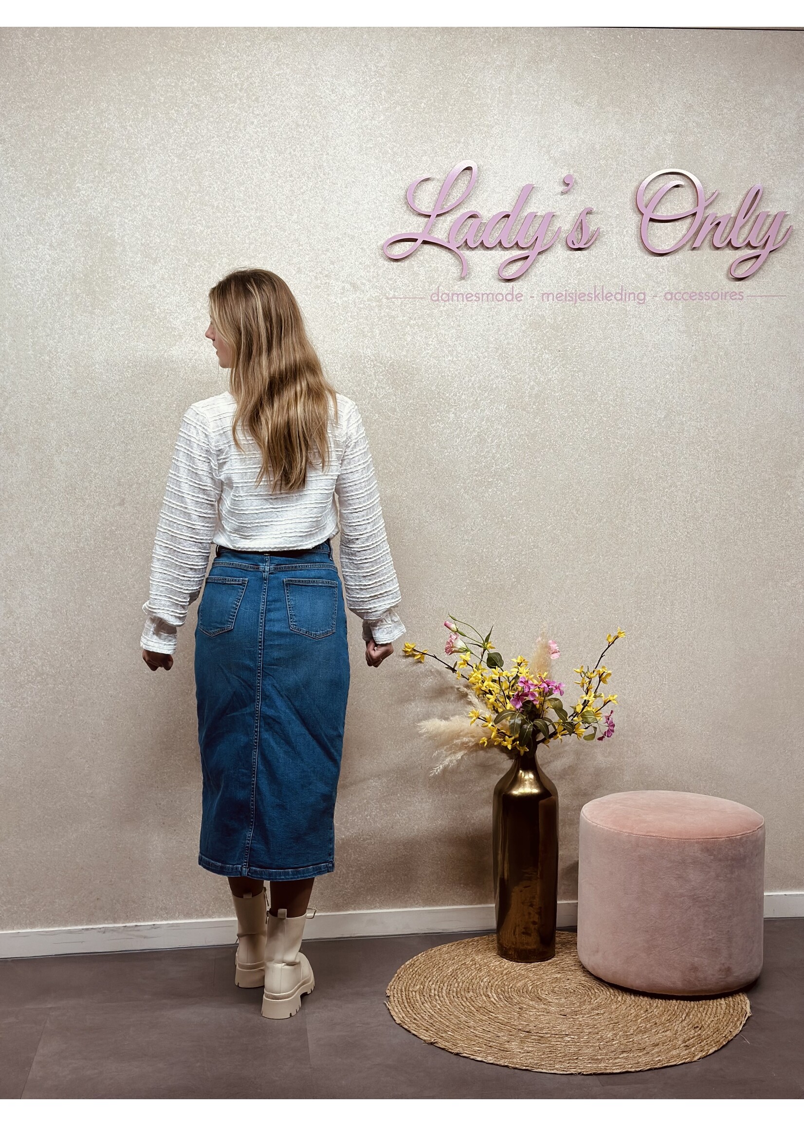 Sisters Point Sisters Point Oliva denim skirt blue