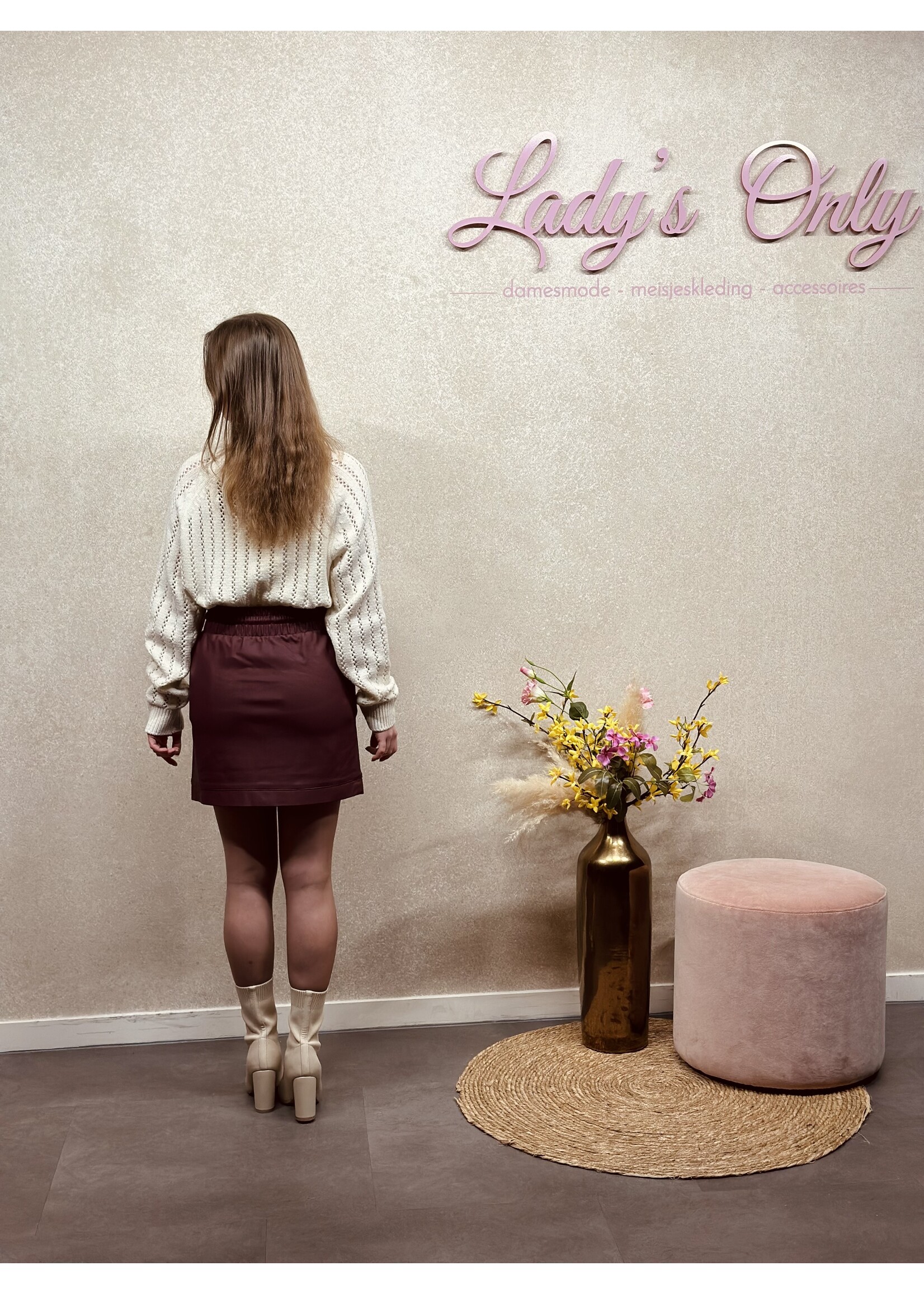 Sisters Point Sisters Point Rosine skirt bordeaux red