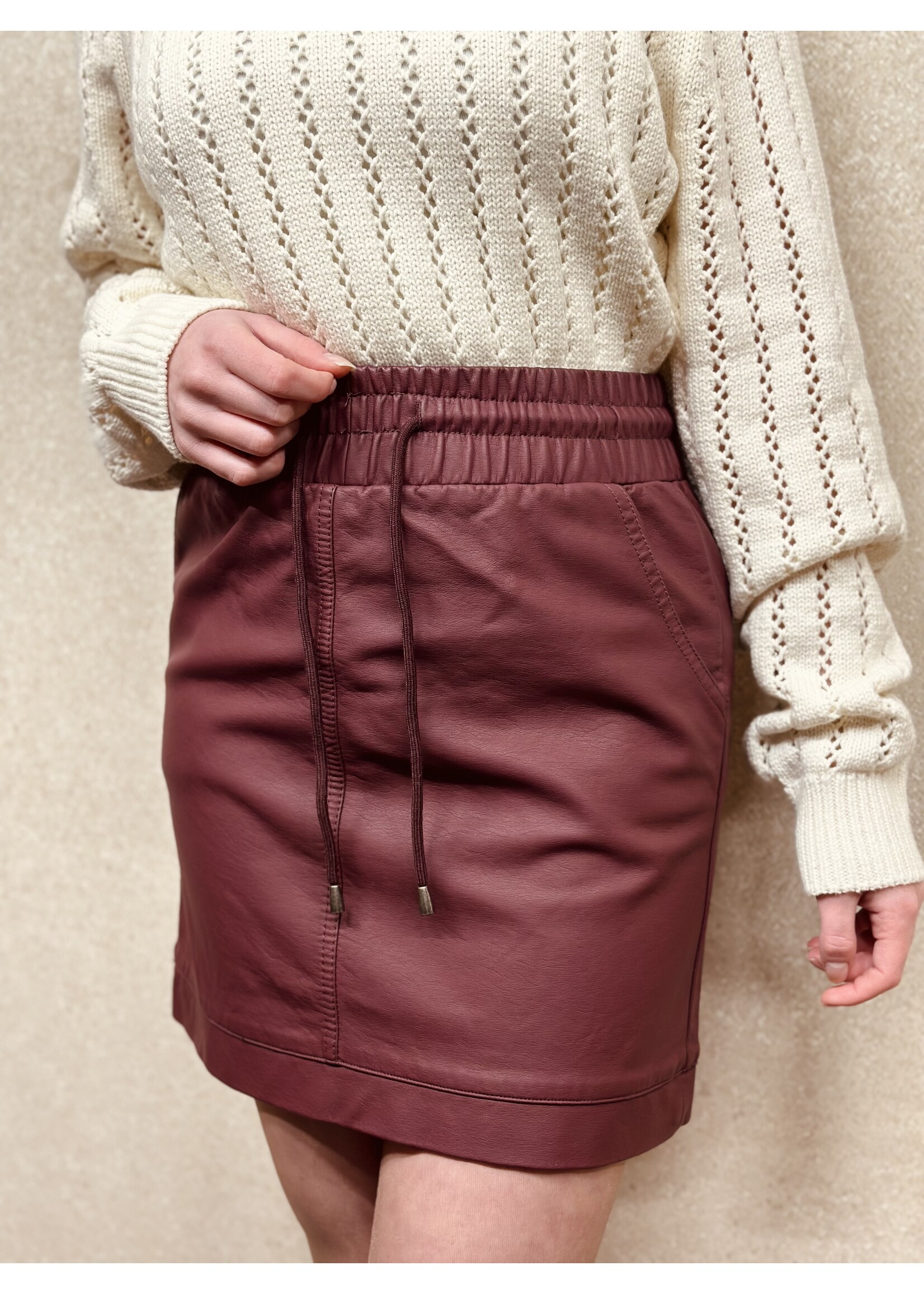 Sisters Point Sisters Point Rosine skirt bordeaux red