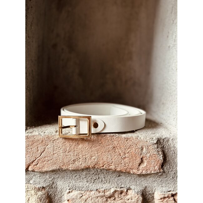 Cato belt white
