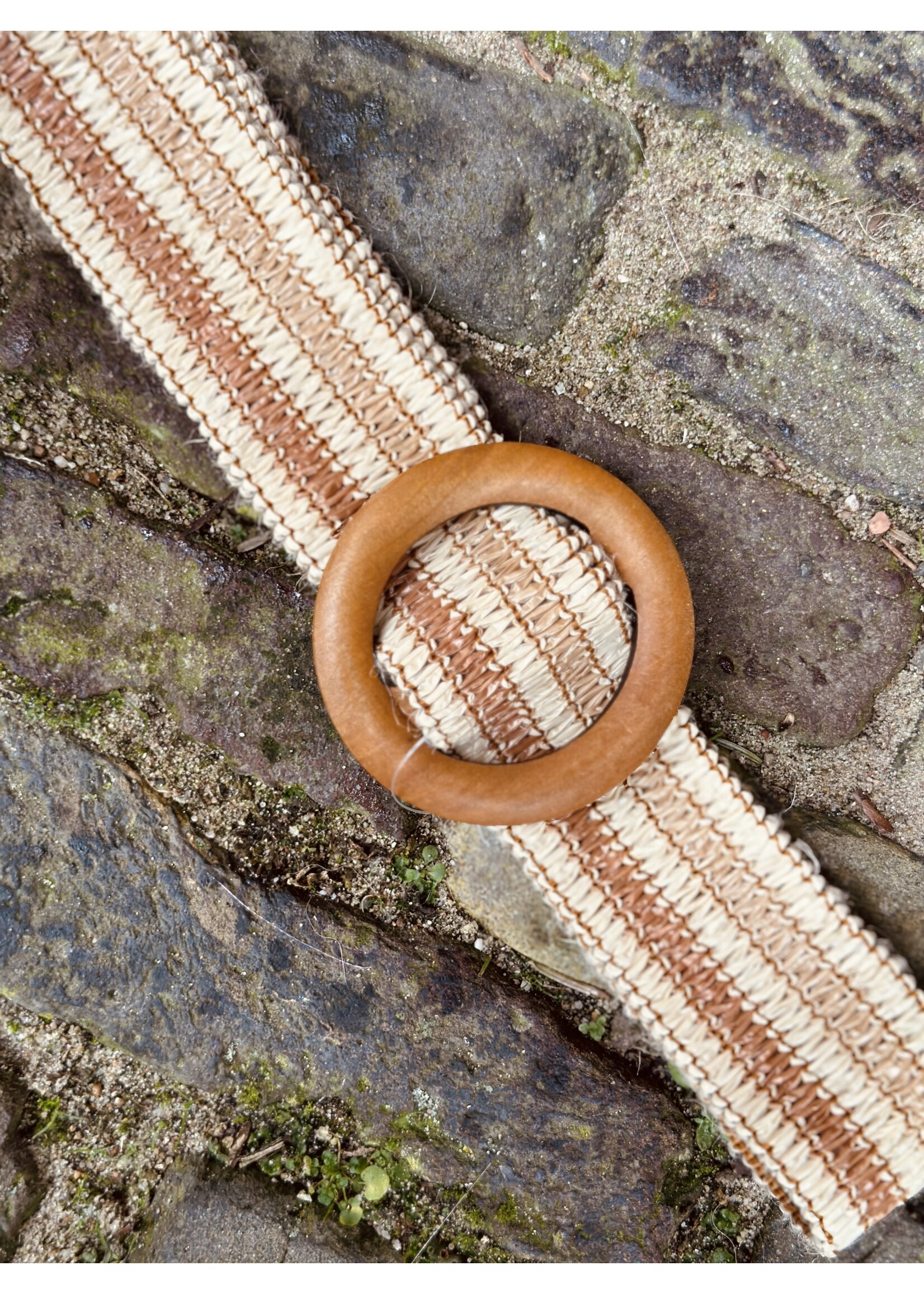 Ilse stretch belt taupe/beige