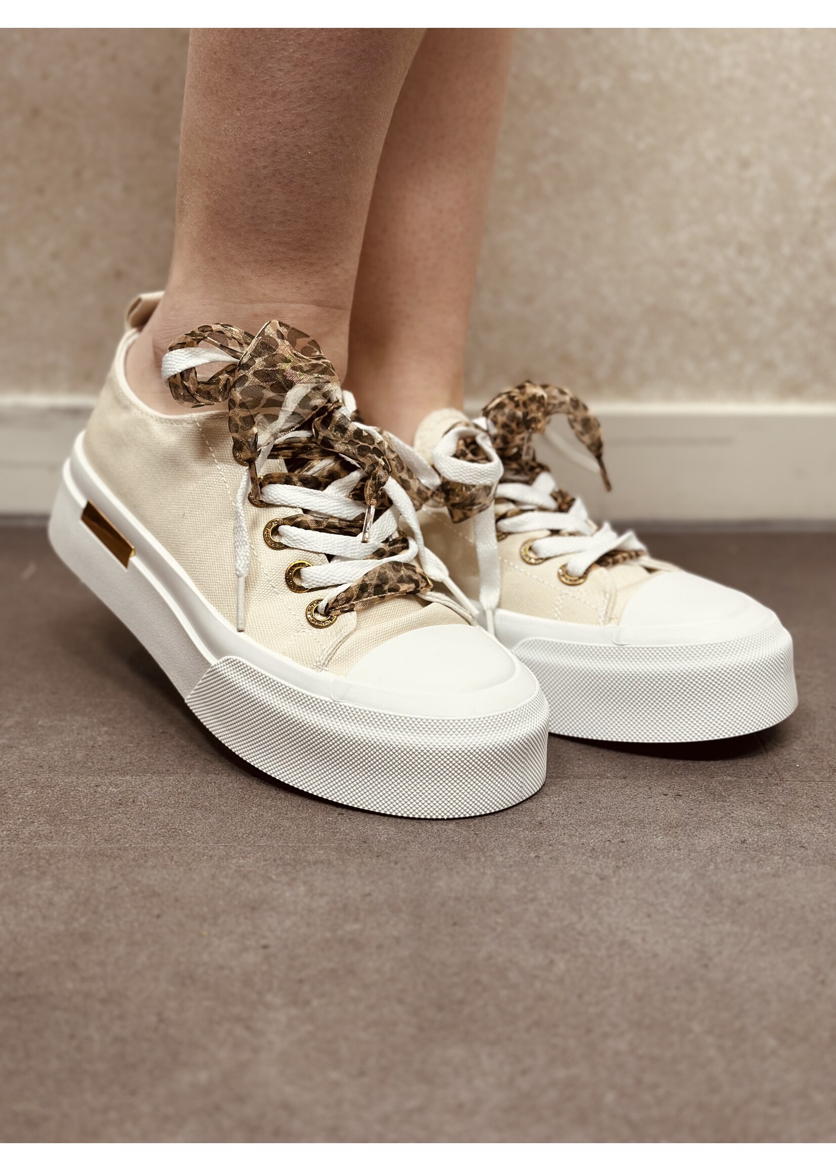 Mintha sneaker beige/panter print