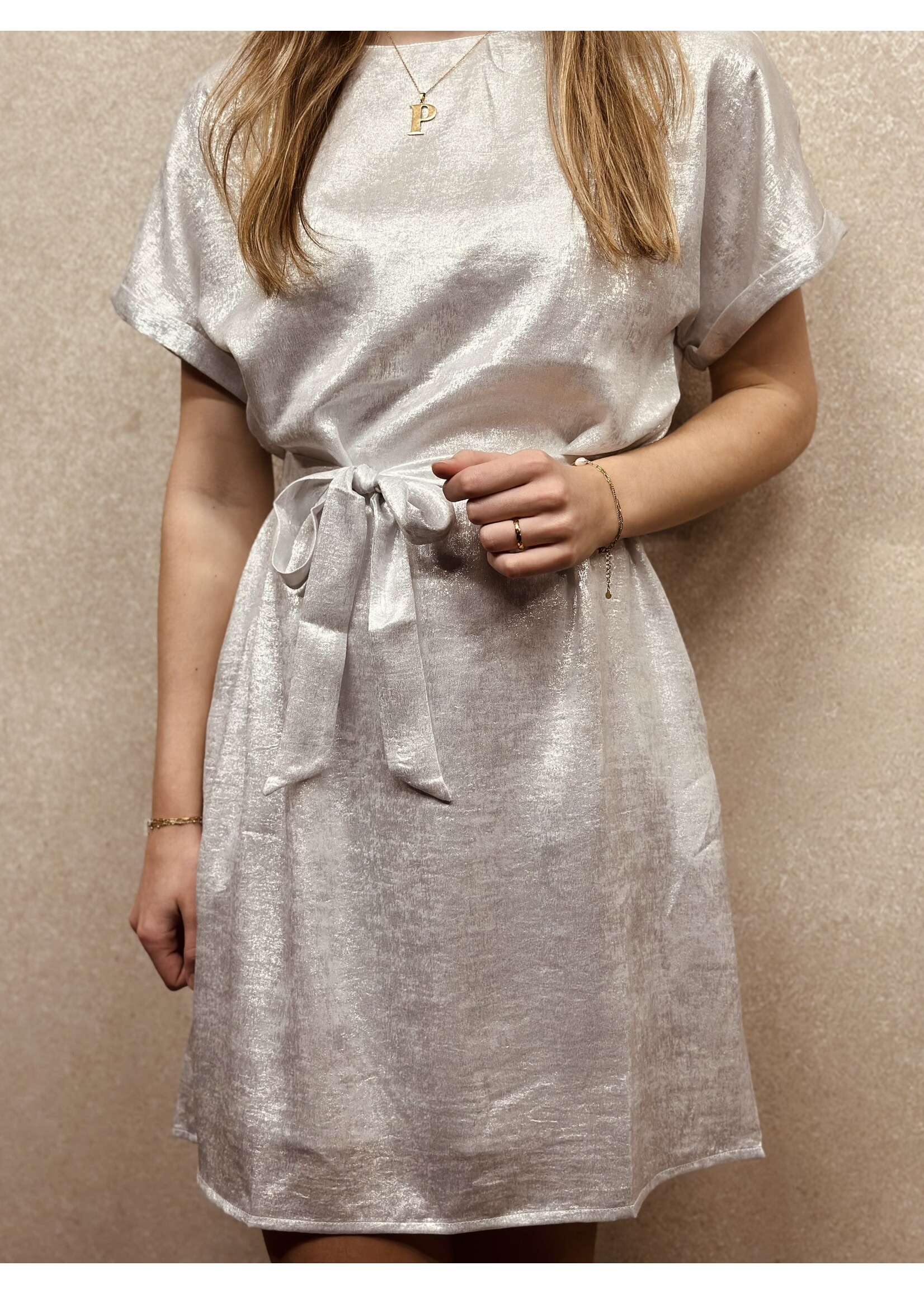 Smashed Lemon Smashed Lemon Corine dress silver