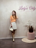 Dina plissé skirt offwhite
