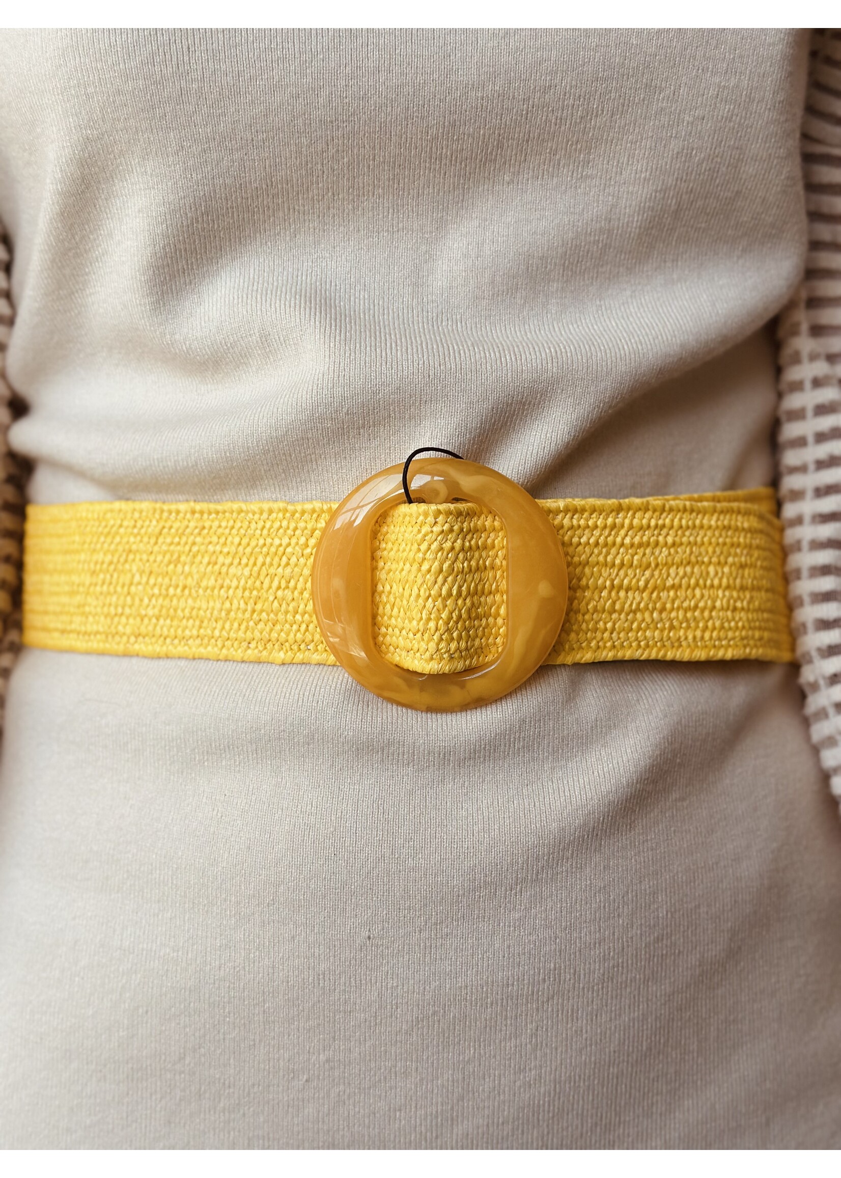 Smashed Lemon Bowi belt yellow One Size