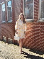 Smashed Lemon Smashed Lemon Livera dress offwhite/yellow print