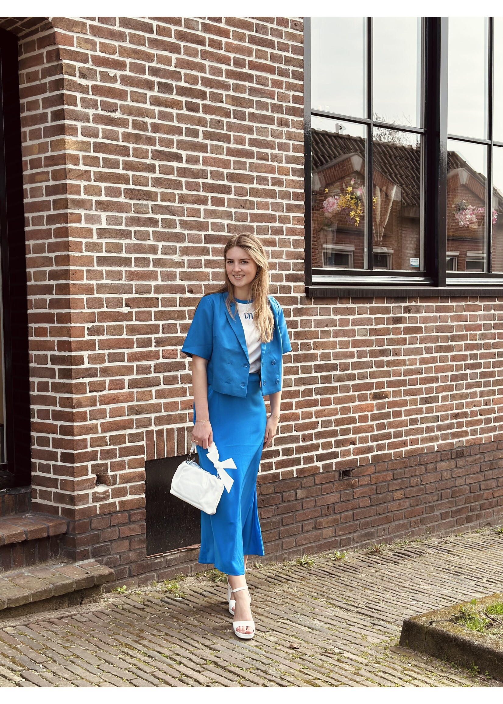 Lofty Manner Lofty Manner Rosalia long skirt blue
