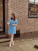 Lofty Manner Lofty Manner Sienna dress white/blue print