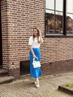 Lofty Manner Lofty Manner Paulina t-shirt white/blue