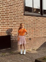Jose skirt flower print orange