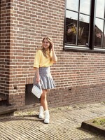 Sisters Point Sisters Point Lena denim skirt grey