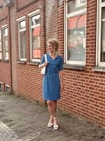 Yolana dress light blue