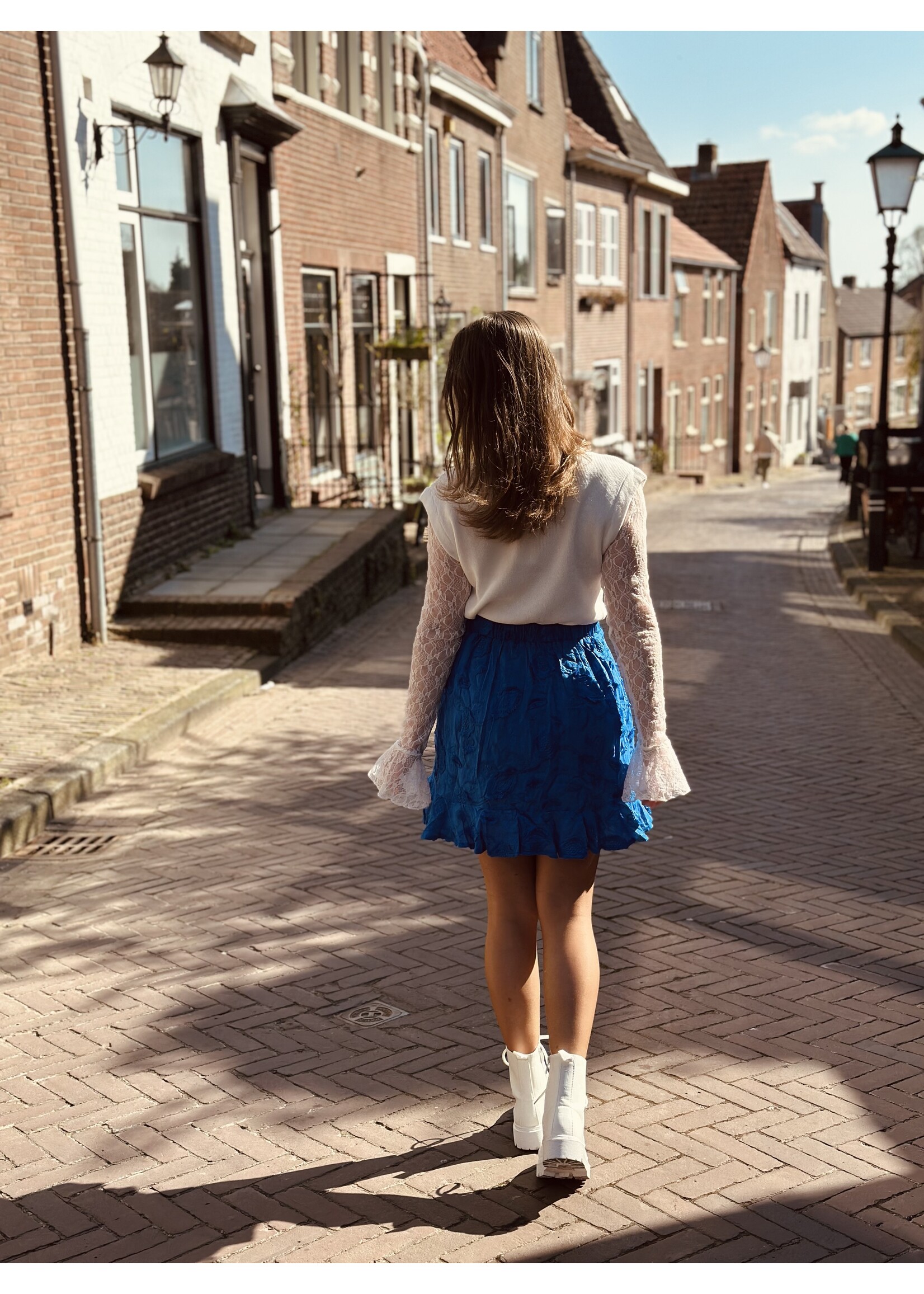 Smashed Lemon Smashed Lemon Maddy skirt cobalt blue