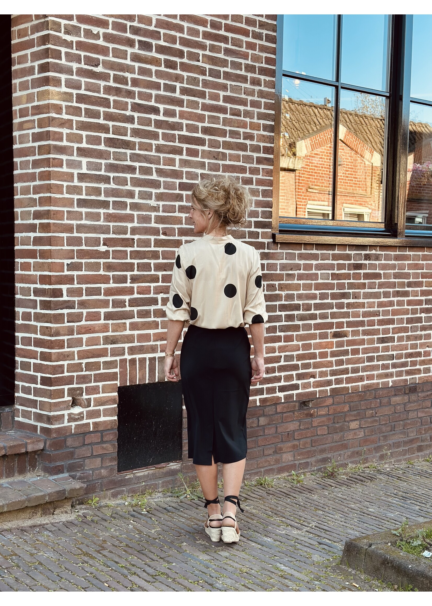 Smashed Lemon Smashed Lemon Leanda long skirt black