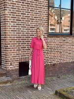 Gerlene long blouse dress pink