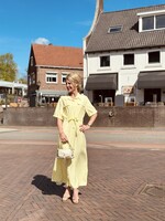 Gerlene long blouse dress yellow