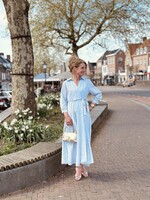 Hadessa dress light blue print One Size